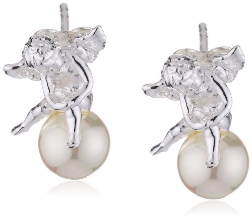 Heartbreaker Damen-Ohrstecker pearl of angels 925 Silber Perle Weiß – LD PA 22 PW- W