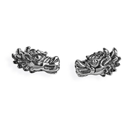 Heartbreaker Unisex-Ohrstecker Dragon geschwärzt 925 Sterling Silber LD DR 21-B