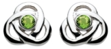 Heritage Damen-Ohrstecker 925 Sterling Silber Peridot grün 3222PD