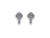 Herzen Geschenkbox Iona Sterling Silber keltisches Kreuz Ohrstecker – Größe: 8 mm 5082
