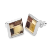 InCollections Damen-Ohrstecker 925/000 Sterlingsilber mit Bernstein 0060260060580