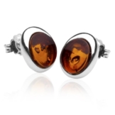 InCollections Damen-Ohrstecker 925/000 Sterlingsilber mit Bernstein 0130260080980