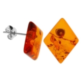 InCollections Damen-Ohrstecker 925/000 Sterlingsilber mit Bernstein 5103261061570