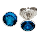 JOBO Ohrstecker 925 Sterling Silber 1 Zirkonia Ohrringe