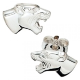 JOBO Ohrstecker Raubkatze 925 Sterling Silber rhodiniert Ohrringe