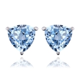 Jewelrypalace 1.8ct Dreieck Natürliche Himmel Blau Topas Ohrring Ohrstecker Damen Geschenk 925 Sterlingsilber