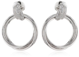 Joop Damen-Ohrstecker 925 Sterling Silber Zirkonia Embrace 3.1 cm weiß JPER90300A000