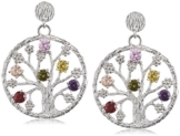 Julie Julsen Damen-Ohrhänger 925 Silber Zirkonia mehrfarbig – JJER8724.1