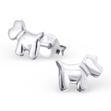 Katy Craig Ohrstecker Sterling-Silber 925 Scottie-Ohrringe