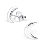Katy Craig Ohrstecker/Ohrringe, klein, Sterling-Silber 925 Halbmond