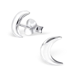 Katy Craig Ohrstecker/Ohrringe, klein, Sterling-Silber 925 Halbmond