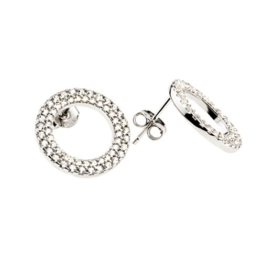 Kurshuni Ohrringe Circle Silber