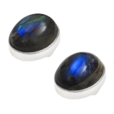 Labradorit Sterling Silber Ohrstecker – BOX