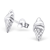 Laimons Damen-Ohrstecker Eis-Tüte glanz Sterling Silber 925