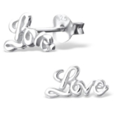 Laimons Damen-Ohrstecker Love glanz Sterling Silber 925