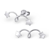 Laimons Damen-Ohrstecker Stern-schnuppe glanz Sterling Silber 925