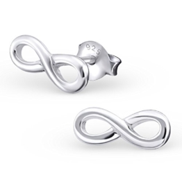 Laimons Damen-Ohrstecker Unendlichkeit Symbol Sterling Silber 925