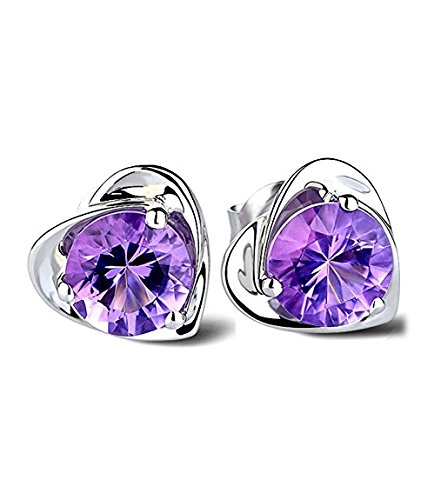 Lily Jewelry Ohrringe Herz-Form Swarovski Elements Kristall Ohrringe für Frauen