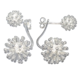 Melina Damen-Ohrhänger Vario-Duo Ohrstecker-Ohrhänger-Kombination Igel-Kugel 925 Silber – 1500270