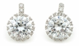 Mikoda Schmuck – Sterling Silber Ewigkeit österreichischen 925 Diamant Ohrstecker