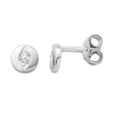 Miore Damen-Ohrstecker 925 Sterling Silber Zirkonia MSM154E