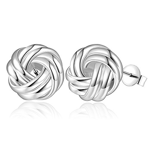 NYKKOLA New Fashion Jewelry Damen-Ohrstecker 925 Silber Ohrringe
