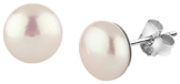 Nenalina Silber Damen-Ohrringe Ohrstecker mit weißen Süßwasserperlen 7 mm, 722007-042