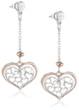 Nomination Damen-Ohrringe Romantica Silber 925 (Roségold) 141531/011