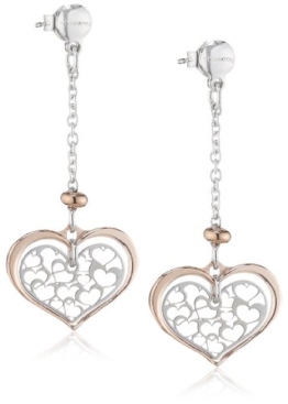 Nomination Damen-Ohrringe Romantica Silber 925 (Roségold) 141531/011