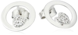 Nomination Damen-Ohrstecker Milu Herz 925 Silber Zirkonia weiß – 143030/001