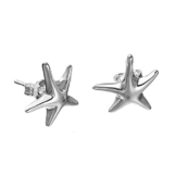 Nykkola Ohrstecker / Ohrringe Klassisches Design „Ocean World“, Motiv: Seestern 925er-Silber