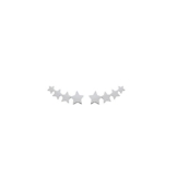 Ohrringe Silber-Länge: 170 mm/Breite: 6 mm, 925er Sterling Silber/000, rhodiniert ###