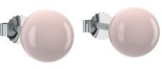 Ohrstecker Kugel 8 mm Silber Ohrringe Rosenquarz 925 + inkl. Luxusetui + Rosenquarz Ohrringe Silber Rosenquarzohrringe Silber (Silber 925) – Smoky Amoonic Schmuck – AM192 SS925ROCA