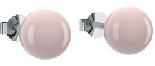 Ohrstecker Kugel 8 mm Silber Ohrringe Rosenquarz 925 + inkl. Luxusetui + Rosenquarz Ohrringe Silber Rosenquarzohrringe Silber (Silber 925) – Smoky Amoonic Schmuck – AM192 SS925ROCA