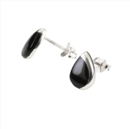 Ohrstecker Onyx und 925 Sterlingsilber