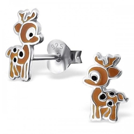 Ohrstecker Rentier Sterling Silber Klein ms1617