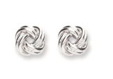 Ohrstecker Sterling-Silber Knoten Ohrringe
