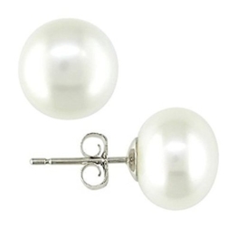 Ohrstecker, Sterling-Silber, Süßwasser-Zuchtperlen