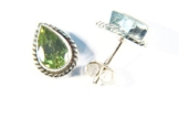 Ohrstecker Sterlingsilber Peridot 10 x 8 mm