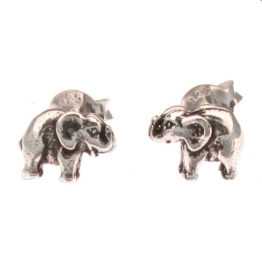 Ohrstecker aus Sterling-Silber, kleiner Elefant