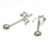 Ohrstecker aus Sterlingsilber 925 – Klein Kugel 3mm