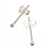 Ohrstecker aus Sterlingsilber 925 – Winzige Kugel 2mm