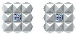 Ohrstecker eckig quadratisch princess cut Silber Ohrringe Blautopas 925 + inkl. Luxusetui + Blautopas Ohrringe Silber Blautopasohrringe Silber (Silber 925) – Pyramid KA03 SS925BTFA