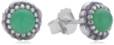 Pandora Damen-Ohrstecker 925 Sterling Silber Chrysopras Stories grün 290543CH
