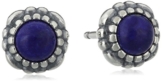 Pandora Damen-Ohrstecker 925 Sterling Silber Lapis Lazuli Stories blau 290543LP