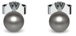 Perlenstecker Ohrstecker Perle Silber Ohrringe Akoya Perle grau 925 + inkl. Luxusetui + Akoya Perle grau Ohrringe Silber Perlenohrringe Silber (Silber 925) – AM191 SS925PGPE