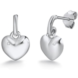 Rafaela Donata Damen-Ohrstecker 925 Silber rhodiniert Diamant (0.01 ct) Rundschliff weiß 60915023