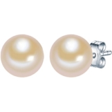 Rafaela Donata Damen-Ohrstecker 925 Sterling Silber rhodiniert Creme – 60751004