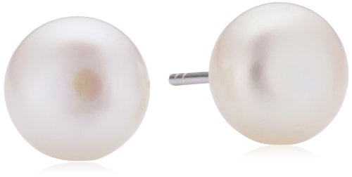Sakura Pearl Damen-Ohrstecker Süßw.zp 10mm weiß 925/AM 148