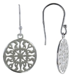 Schmuck Les Poulettes – Sterling Silber Ohrringe Round Arabesque
